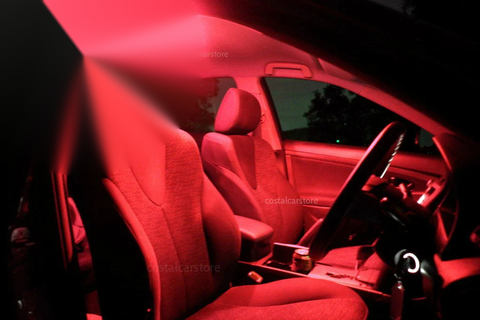 Mazda 3 BK Bright Red LED Interior Light Kit (2003-2009)