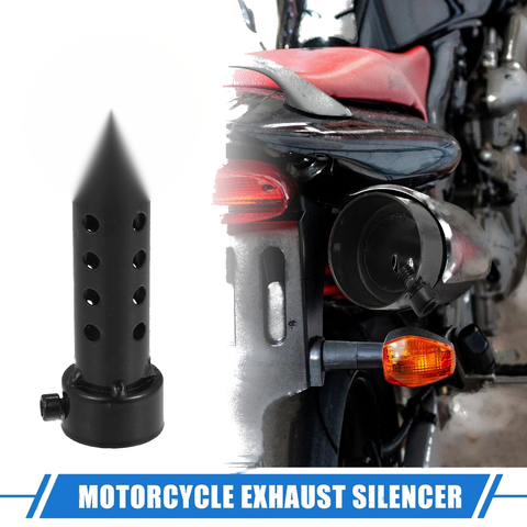 Motorcycle Exhaust Silencer 35mm Muffler Universal Stainless Steel