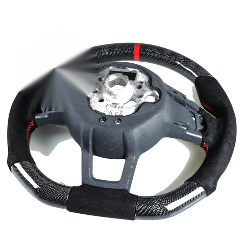VW Golf / Polo GTI Jetta Scirocco / Tiguan Steering Wheel Carbon Suede Red