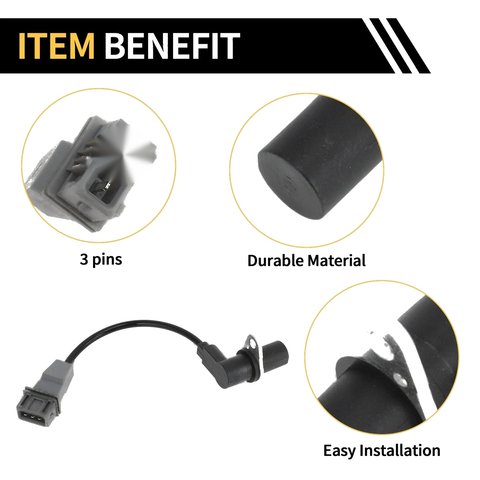 CHEVROLET N300 (2010-2015) 1 x Black Gray Crankshaft Position Sensor