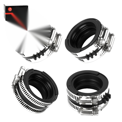 Honda Interceptor 750 VFR750F 4Pcs Carburetor intake Manifold Pipe (1990–1993)