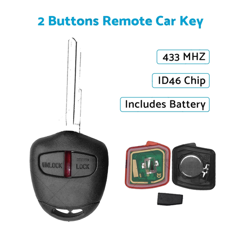 Mitsubishi Triton Pajero Lancer Outlander Remote Control Key