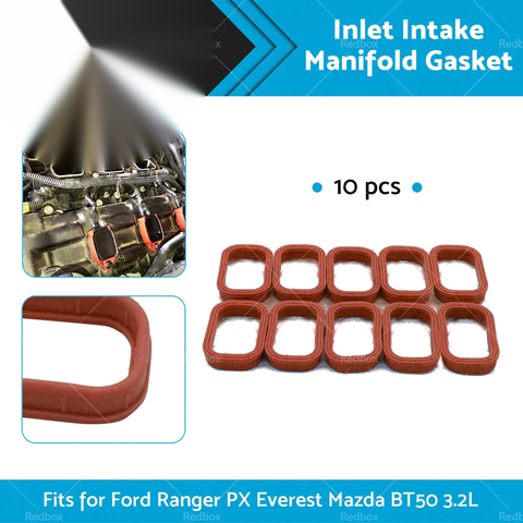 Ford Ranger PX, Everest, Mazda BT50 Inlet Intake Manifold Gasket 10PCS (2011-2023)