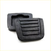 Black rubber clutch brake pedal pad x2 with textured ribbed grip for nissan datsun bluebird 510 1600 sss