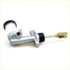 Silver metallic clutch master cylinder with black rubber caps and brass linkage arm for datsun nissan fairlady 240z 260z 280z