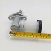 Clutch master cylinder for datsun nissan fairlady 240z 260z 280z silver metal with translucent reservoir and black cap