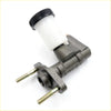 Gray metal clutch master cylinder with white plastic reservoir and black ribbed cap for mazda bravo b2000-bt50