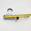 Silver metal clutch master cylinder with white reservoir and black caps for nissan datsun d21 navara 1986-1997