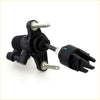 Black plastic clutch master cylinder with metallic bolts and ribbed housing for toyota hilux ute 2004-2016