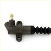 Dark gray metallic clutch slave cylinder with black hose and brass bolt branded cassab for mazda b-series truck