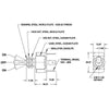 Cole Hersee Toggle Switch Spdt On/Off/On Blade Terminals