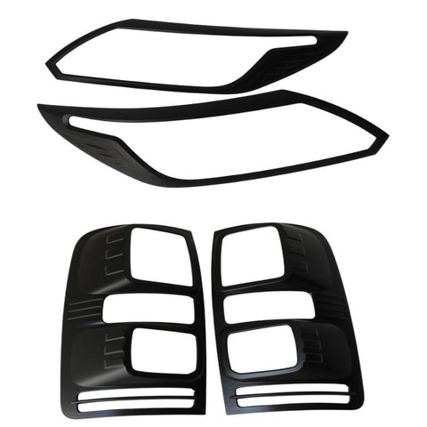Holden Colorado Matte Black Headlight & Taillight Covers (2016-2019)