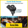 Black plastic and metal common rail crank angle sensor with rectangular mounting bracket for nissan patrol gu y61