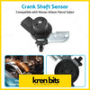 Black plastic and metal crankshaft sensor with mounting bracket for nissan patrol gu y61 common rail use