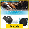 Black plastic and metal common rail crank angle sensor with rectangular connector for nissan patrol gu y61 back side