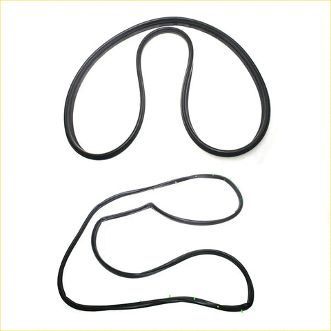 Black rubber weatherstrip seal for mitsubishi triton l200 express dodge automotive windows shown from back side