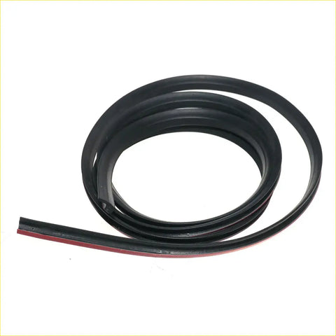 Black rubber weather stripping seal with red adhesive backing for complete weatherstrip set toyota hilux single cab 2004-2015