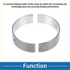 Silver metallic split crankshaft bearing with precision holes for reliable engine use in toyota tacoma 2003-2023