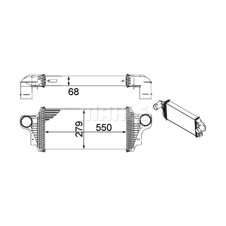 Mahle Intercooler OE Quality CI 239 000P