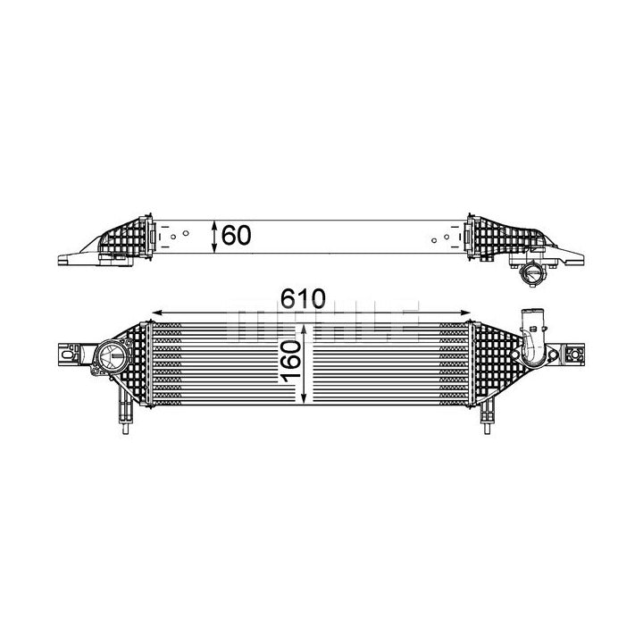 Mahle Intercooler OE Quality CI 320 000P
