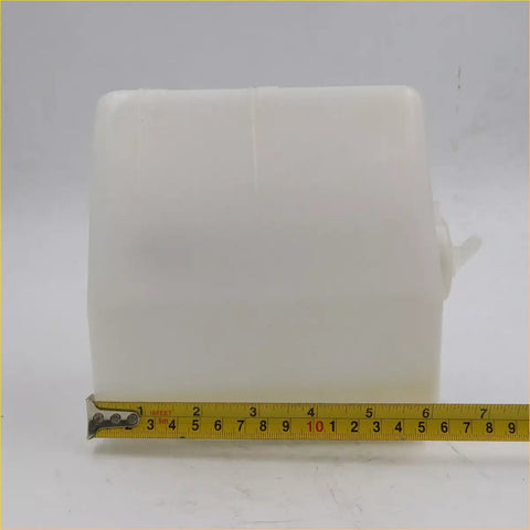 White plastic coolant reservoir with small side spout for ford courier ranger mazda bravo b2000 2200 2600