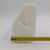 White plastic coolant reservoir with translucent filler cap for ford courier ranger mazda bravo b series back view