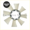 Off-white plastic radiator fan blade with black metal hub for Nissan Patrol GQ Y60 1988-1999 TD42 4.2L