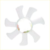 White plastic cooling fan blade with metallic hub for nissan terrano pathfinder wd21 td27 1986-1995