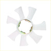 White plastic cooling fan blade with metallic hub for nissan terrano pathfinder wd21 td27 1986-1995