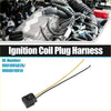 Black plastic crankshaft position sensor connector pigtail for toyota 4runner with yellow and black wires
