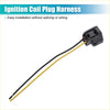 Black plastic ignition coil plug harness with black and yellow wires for crankshaft position sensor on toyota 4runner