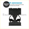 Black plastic cup holder with two circular slots for secure beverage placement in toyota hilux vzn167 ln167 kzn165 4runner