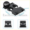 Black plastic car cup holder mount with two slots and clamps for toyota hilux vzn167 ln167 kzn165 and 4runner