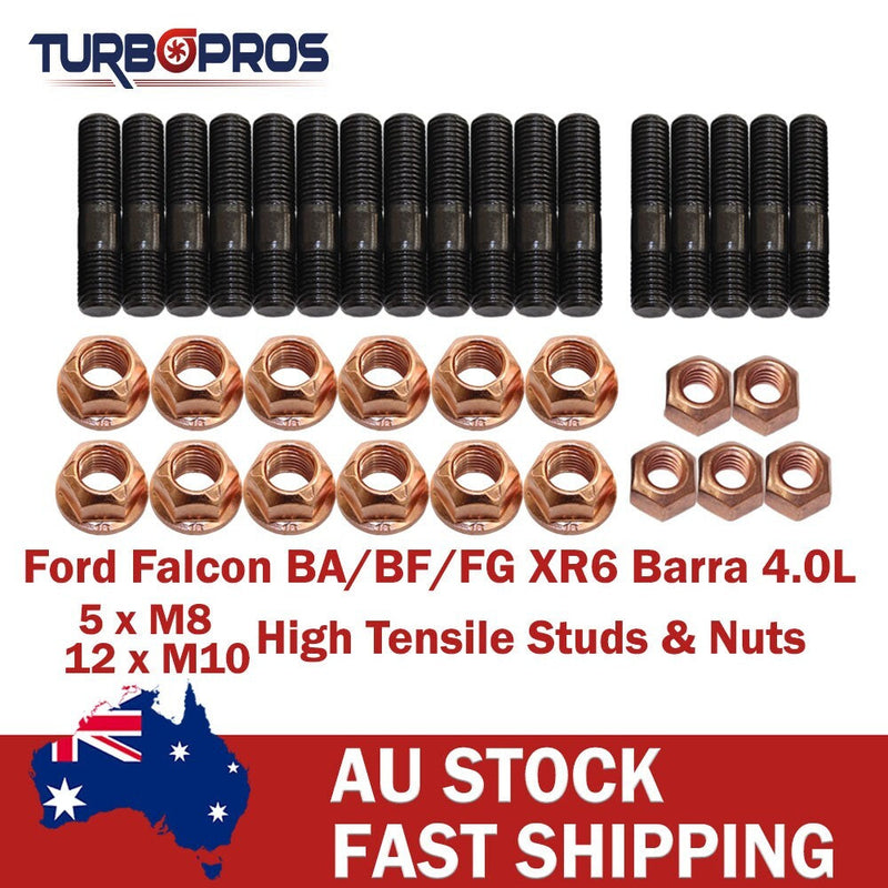Ford Falcon XR6 4.0L High Tensile Exhaust Manifold&Turbo Dump Pipe Stud Kit