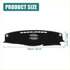 Black polyester non-slip dashboard cover for Toyota Crown with decorative cutout and circular side openings