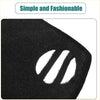 Black felt dashboard cover with white embroidered logo non slip mat for Toyota Crown polyester car interior