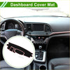 Black red dashboard cover for Toyota Roomy Tank 2016-2020 with anti-slip contoured design for steering wheel and console