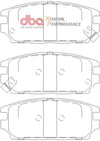 DBA Xtreme Performance Brake Pad Set Rear DB1238XP
