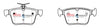DBA Street Series Brake Pad Set Rear DB2384SS