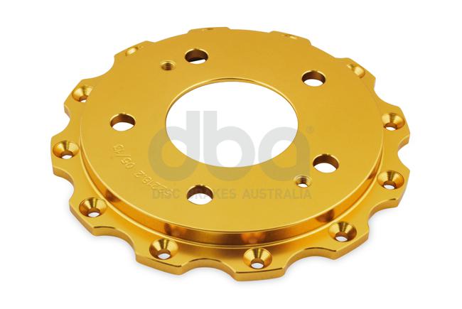 DBA T3 5000 Aluminium Hat Gold Brake Rotor Front