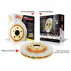 DBA HD 4000 Drilled Slotted Brake Rotor Pair 355mm Front