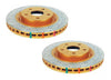DBA T3 5000 Drilled Dimpled 2Pc Brake Rotor Pair 390mm