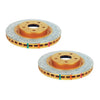 DBA XD 4000 Drilled Dimpled Brake Rotor Pair 356mm Rear