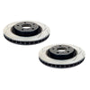 DBA T2 Slotted Brake Rotor Pair 283mm Rear DBA2309S