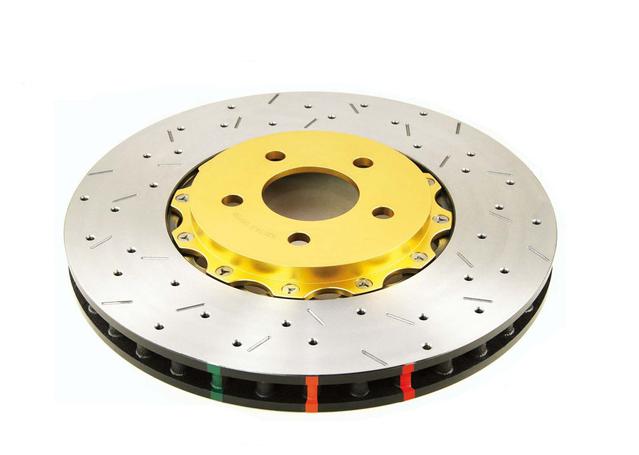 DBA HD 5000 Drilled Slotted 2Pc Brake Rotor Single Front