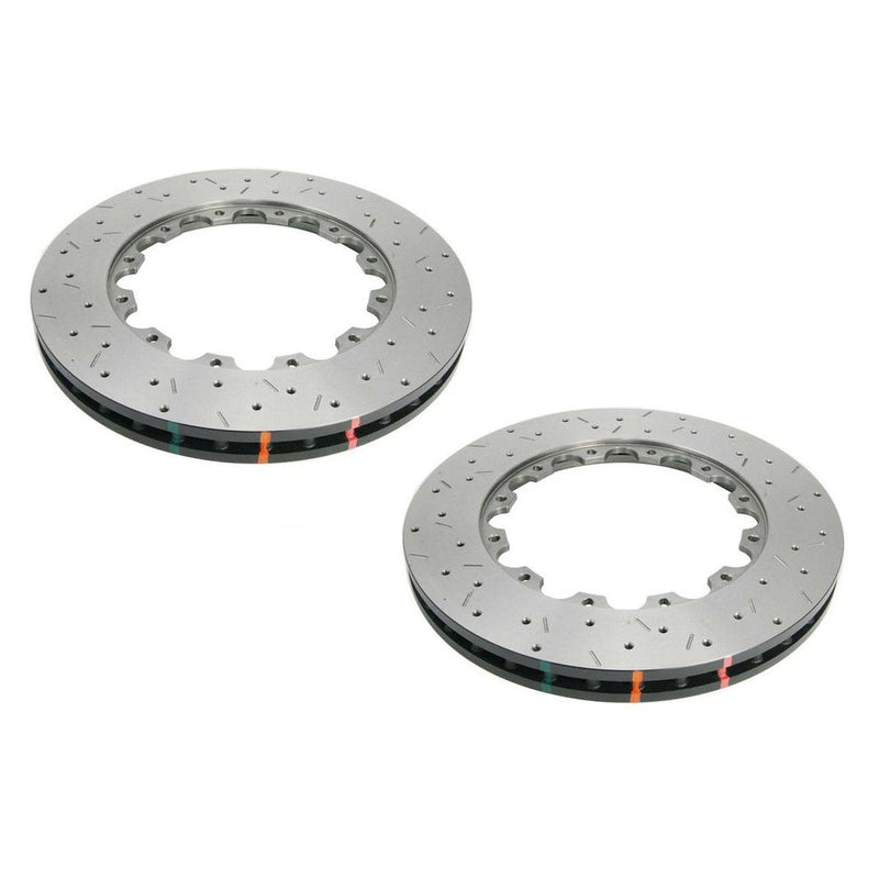 DBA HD 5000 Drilled Slotted Replacement Brake Rotor Pair