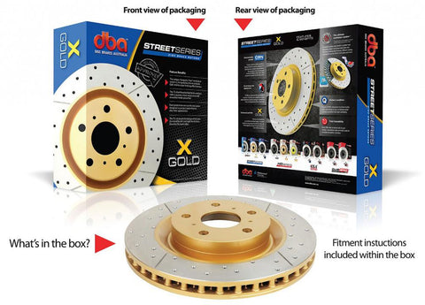 DBA X-Gold Brake Rotor Single 357.7mm Front DBA2340X