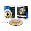 DBA X-Gold Brake Rotor Pair 350mm Front DBA2246X