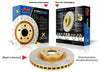 DBA X-Gold Brake Rotor Pair 282mm Front DBA488X
