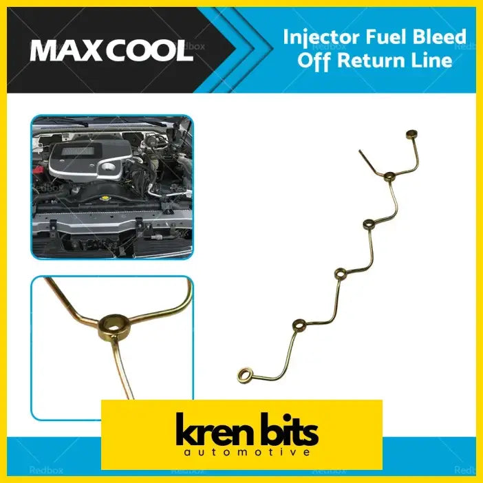 Metallic gold bent metal diesel injector fuel rail pipe with loops and fittings for nissan patrol gu y61 gq y60 td42
